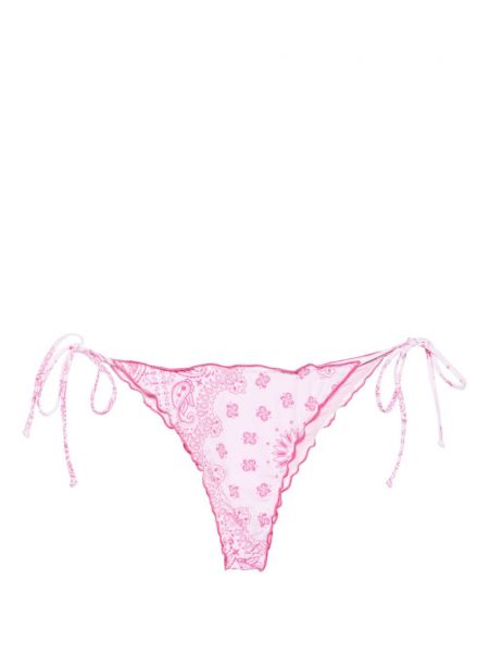 Bikini s printom Mc2 Saint Barth ružičasta