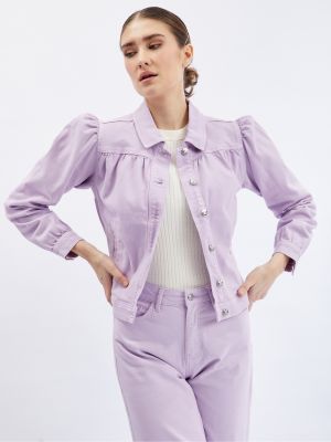 Джинсовая куртка Orsay фиолетовая