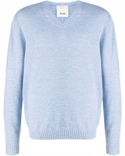 Jersey con escote v de tela jersey Allude azul