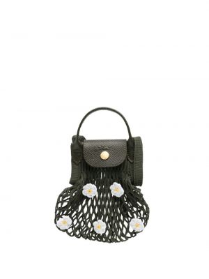 Crossbody torbica s cvetličnim vzorcem z mrežo Longchamp