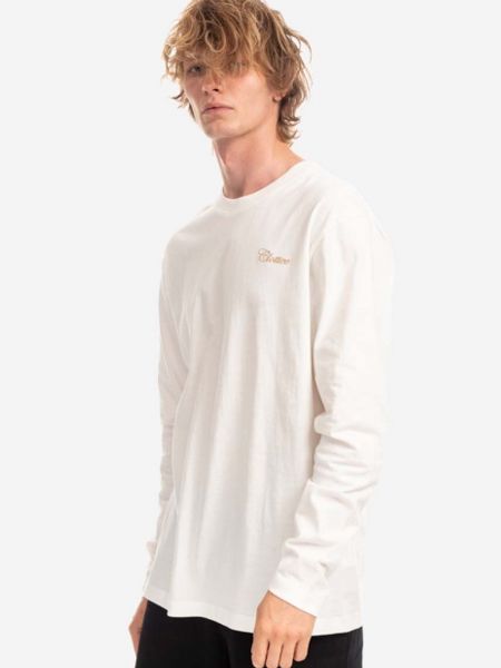 Μακρυμάνικη βαμβακερή μακρυμάνικη μπλούζα Clottee λευκό