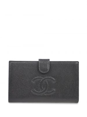 Iš natūralios odos piniginė Chanel Pre-owned juoda