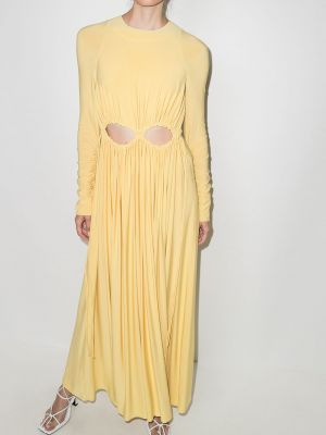 Vestido largo Victoria Beckham amarillo