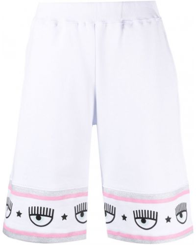 Pantalones cortos deportivos Chiara Ferragni blanco