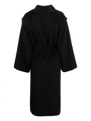 Kašmírový kabát Le Kasha černý