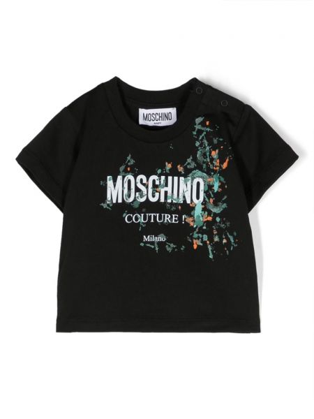 T-shirt for piger Moschino Kids sort