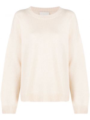 Плетен пуловер Aeron бяло