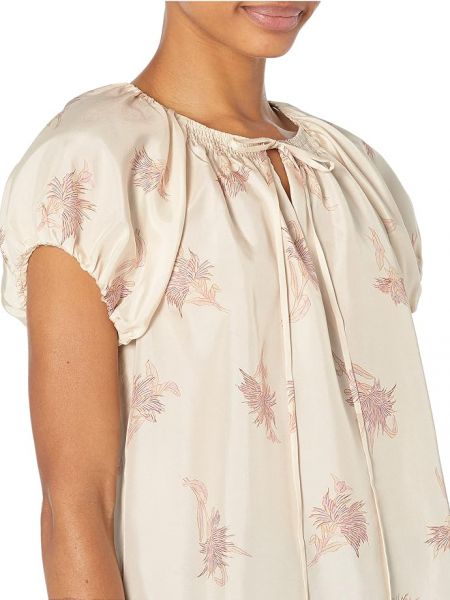 Блузка в цветочек с коротким рукавом Rebecca Taylor