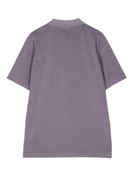 Medvilninis polo marškinėliai Ps Paul Smith violetinė