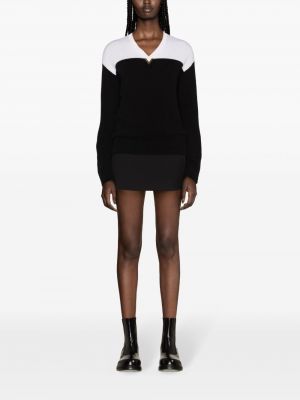 Vlněné mini sukně s nízkým pasem Wardrobe.nyc černé