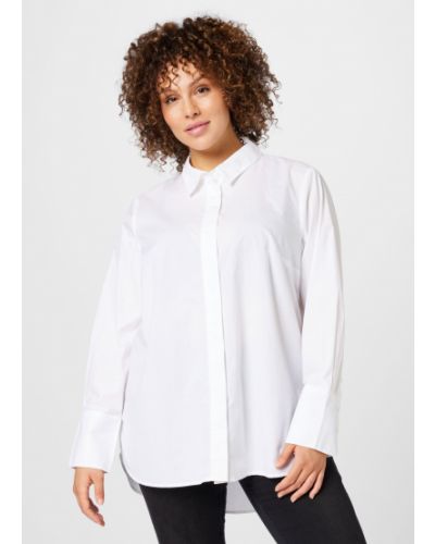 Блуза Esprit Curves бяло