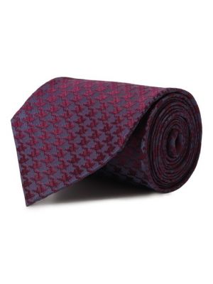 Хлопковый шелковый галстук Stefano Ricci фиолетовый