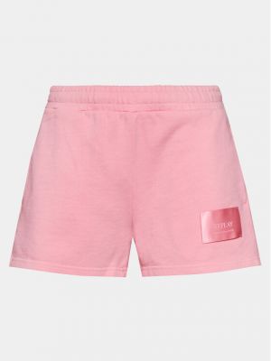 Pantaloni scurți de sport Replay roz