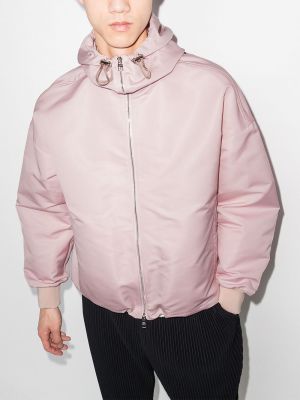 Bomber bunda s kapucí Alexander Mcqueen růžová