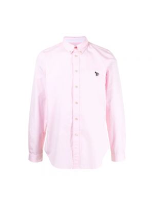 Koszula w zebrę Ps By Paul Smith różowa
