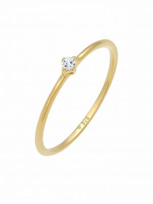 Priehľadný prsteň Elli Premium zlatá