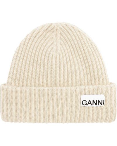 Шерстяная шапка бини Ganni
