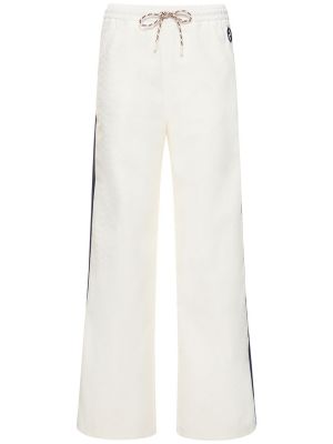 Pantalon en jersey large Gucci blanc