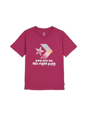 Tričko s krátkými rukávy Converse růžové