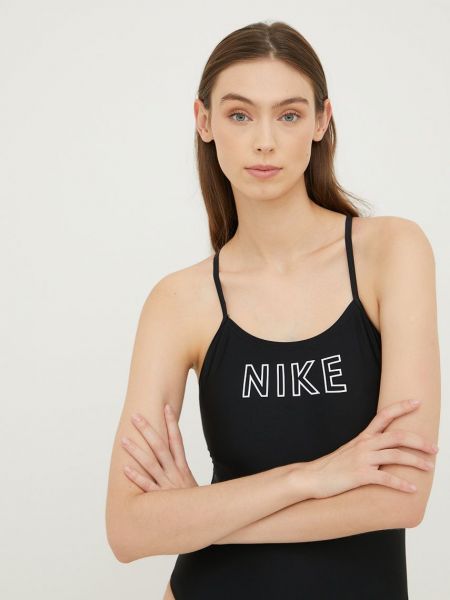 Jednodijelni kupaći kostim Nike crna