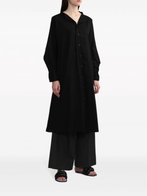 Robe longue en coton avec manches longues Y's noir