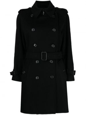 Kabát Burberry Pre-owned čierna
