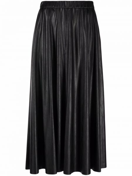 Falda de cuero Pierantoniogaspari negro