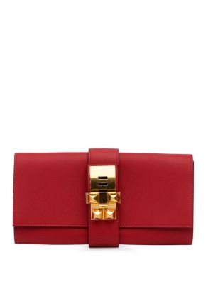 Kožna clutch torbica Hermès Pre-owned crvena