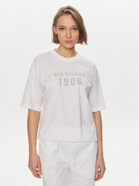 Oversized póló New Balance fehér