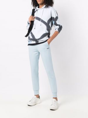Skinny sporthose mit print Woolrich blau