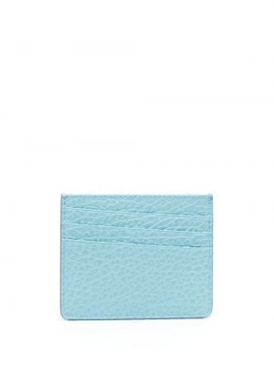 Kožená peňaženka Maison Margiela modrá