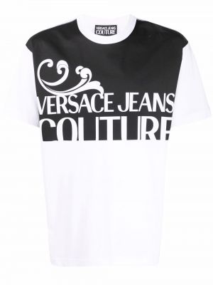 Βαμβακερή μπλούζα με σχέδιο Versace Jeans Couture