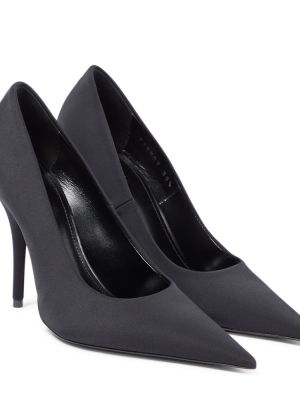 Полуотворени обувки от джърси Balenciaga черно