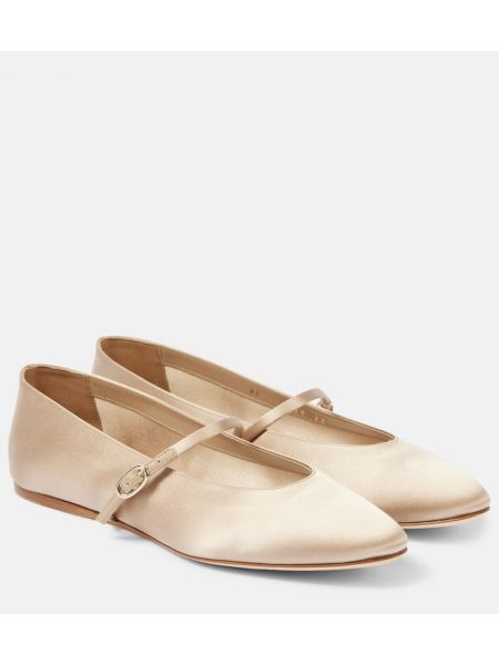 Sateng ballerinasko Saint Laurent beige