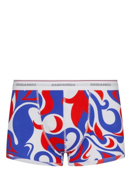 Bavlněné boxerky s potiskem s abstraktním vzorem Dsquared2