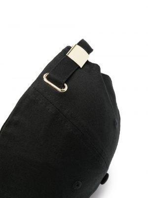 Cap mit stickerei aus baumwoll Versace Jeans Couture schwarz