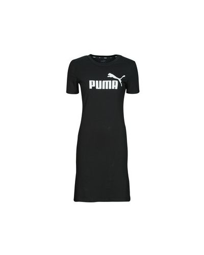 Sukienka mini slim fit z nadrukiem Puma czarna