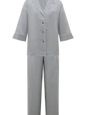 Шелковая пижама из вискозы Zimmerli голубая
