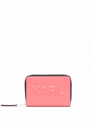 Cartera con cremallera Karl Lagerfeld rosa
