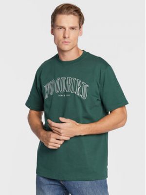 Priliehavé tričko Woodbird zelená