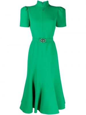 Миди рокля Andrew Gn зелено