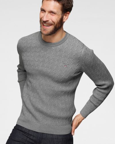 Пуловер Gant сиво