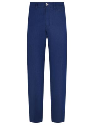 Хлопковые шелковые прямые джинсы Scissor Scriptor синие