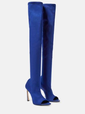 Botas de punta abierta Victoria Beckham azul