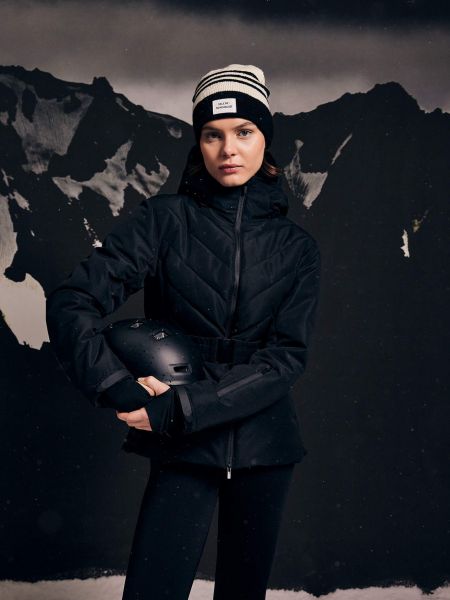 Slim fit fleecová lyžařská bunda s kapucí Defacto