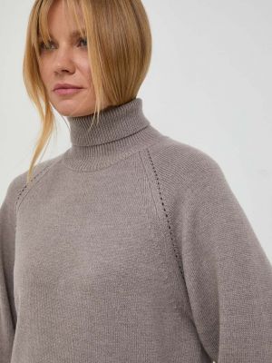 Gyapjú pulóver Beatrice B szürke