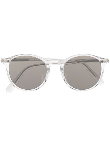 Priehľadné slnečné okuliare Moncler Eyewear biela