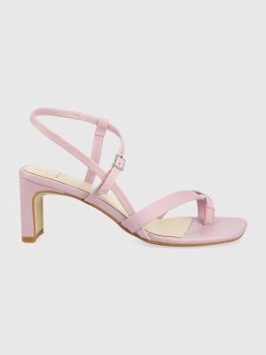 Kožené sandály Vagabond růžové