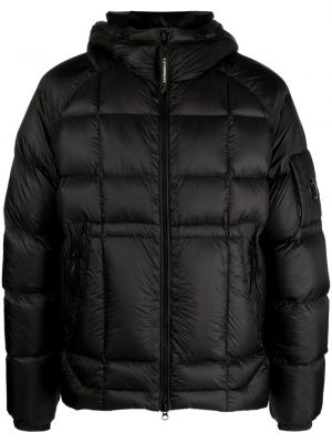 Prošívaná péřová bunda s kapucí C.p. Company černá