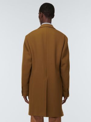 Vlněný kabát Loro Piana hnědý
